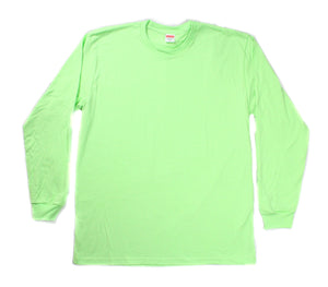 SUPREME - BLANK TEE L/S (LIME GREEN) - 1381-3