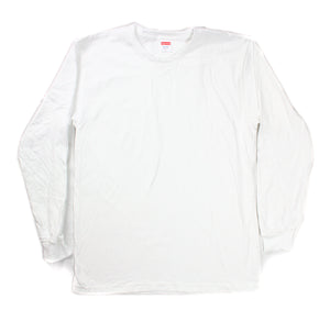 SUPREME - BLANK TEE L/S (WHITE) - 1381