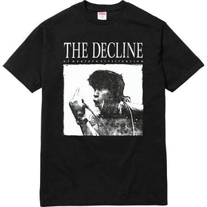 SUPREME - DECLINE OF WESTERN CIVILIZATION TEE (BLACK) - 25TP2s8DnNA