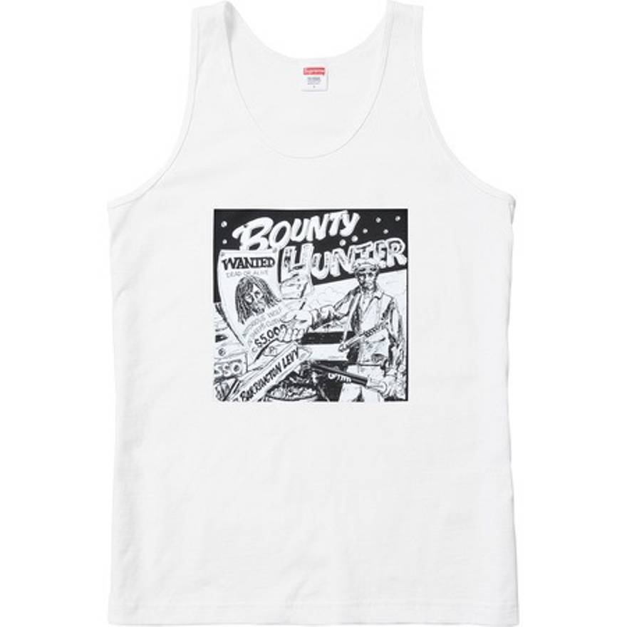 SUPREME/BARRINGTON LEVY & JAH LIFE - BOUNTY HUNTER TANK TOP (WHITE) - 600BE33E5851430A84D3EFCDE091D885