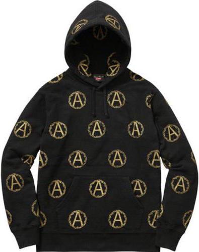 SUPREME/UNDERCOVER - ANARCHY HOODED SWEATSHIRT (BLACK) - ANAR