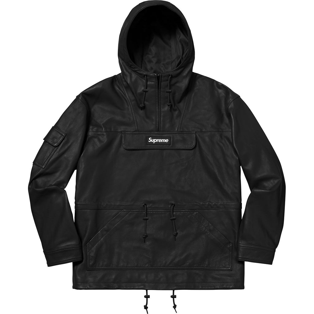 SUPREME - LEATHER ANORAK (BLACK) - ANO1