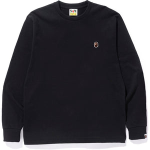 BAPE - APE HEAD ONE POINT L/S TEE (BLACK) - APEBLKLS