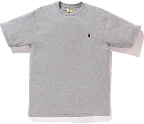 BAPE - APE HEAD ONE POINT TEE (GREY) - APEGRY