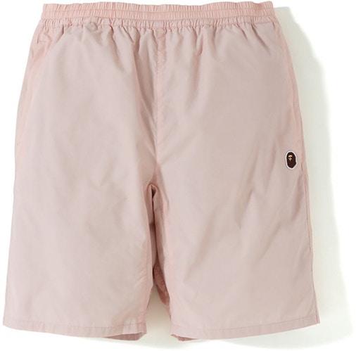 BAPE - APE HEAD TRACK SHORT (PINK) - APEPNK1