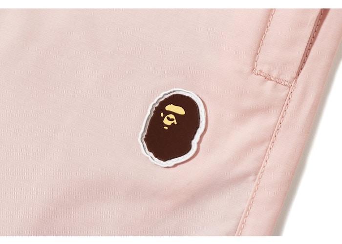 BAPE - APE HEAD TRACK SHORT (PINK) - APEPNK2