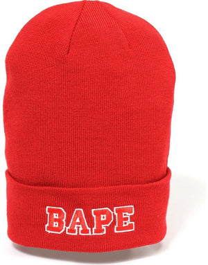 BAPE - APE HEAD ONE POINT BEANIE (RED) - ARED2