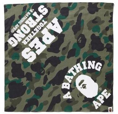 BAPE - 1ST CAMO ATS BANDANA (GREEN) - ATSGRN