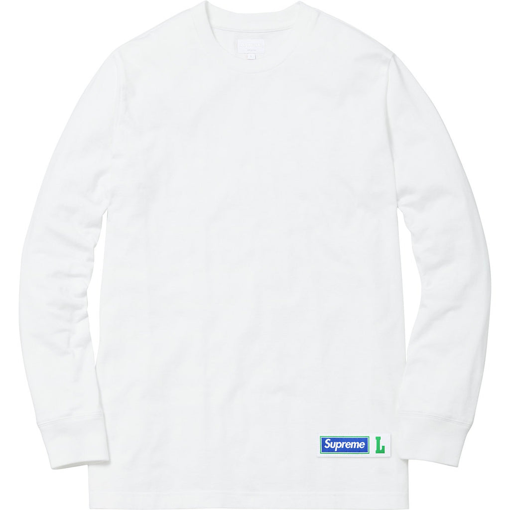 SUPREME - ATHLETIC LABEL L/S TOP (WHITE) - ATWH