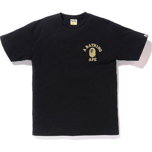 BAPE - 1ST CAMO COLLEGE ATS TEE (BLACK/YELLOW) - AYL2