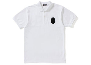 BAPE - APE HEAD POLO (WHITE) - BAPEHEAD