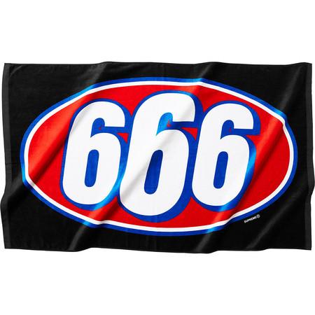 SUPREME - 666 BEACH TOWEL (BLACK) - BEACH_TOWEL_666