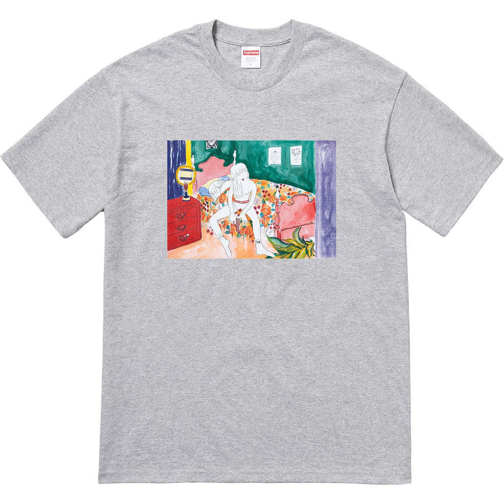 SUPREME - BEDROOM TEE (HEATHER GREY) - BED