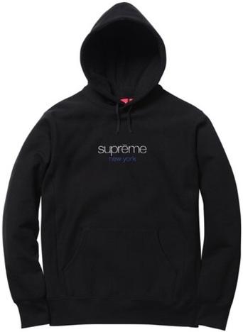 SUPREME - CHROME CLASSIC LOGO HOODED SWEATSHIRT (BLACK) – Sneakers