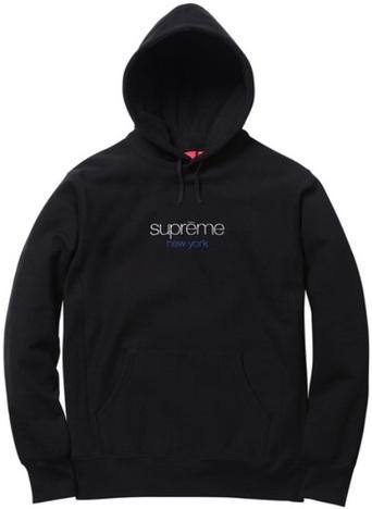 SUPREME - CHROME CLASSIC LOGO HOODED SWEATSHIRT (BLACK) – Sneakers 