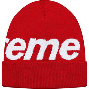 SUPREME - BIG LOGO BEANIE (RED) - BRED2