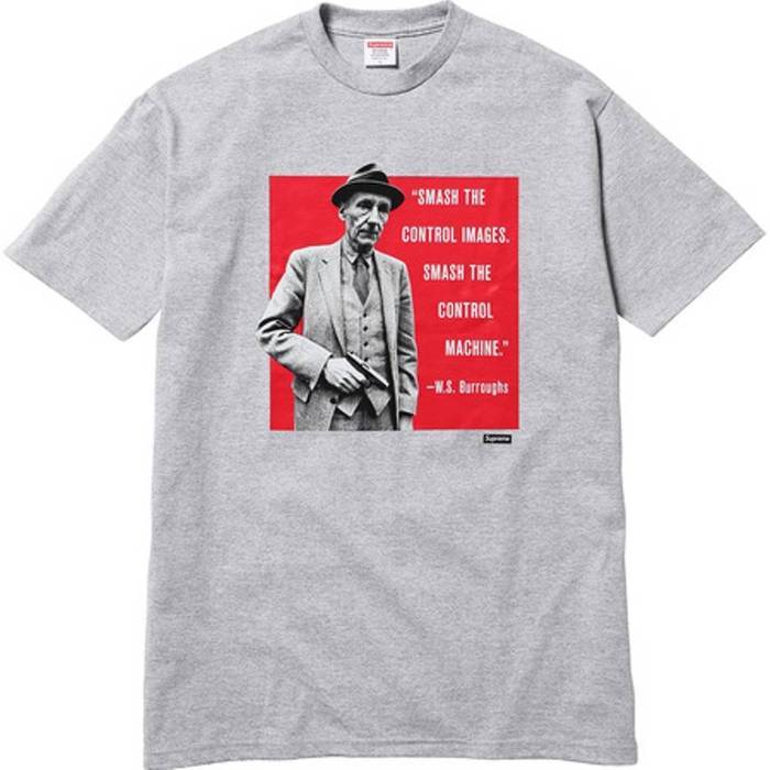 SUPREME - BURROUGHS TEE (HEATHER GREY) - BUR