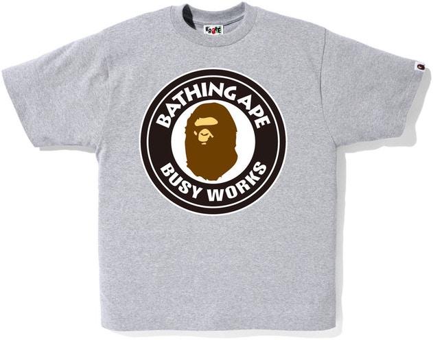 BAPE - BUSY WORKS TEE (GREY) - BUSY