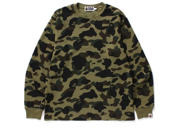 BAPE - CAMO THERMAL (GREEN CAMO) - Bape-1stCamo-Thermal-L-S-Tee-Green_grande_6cda83cf-7c0d-4606-83fa-0783516630f7