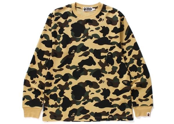 BAPE - CAMO THERMAL (YELLOW CAMO) - Bape-1stCamo-Thermal-L-S-Tee-Yellow_grande_88c1f54d-1edc-436a-81b1-5f1edaae4648