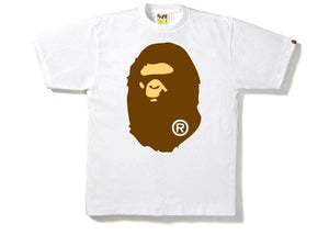 BAPE - APE HEAD TEE (WHITE) - Bape-Big-Ape-Head-Tee-White