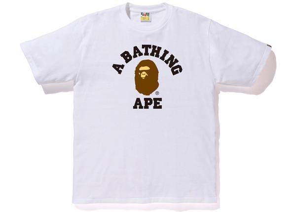 BAPE - PIGMENT COLLEGE TEE (WHITE) - Bape-Pigment-College-Tee-White_grande_5b834ba5-ffff-406e-9234-1febd03a5b14