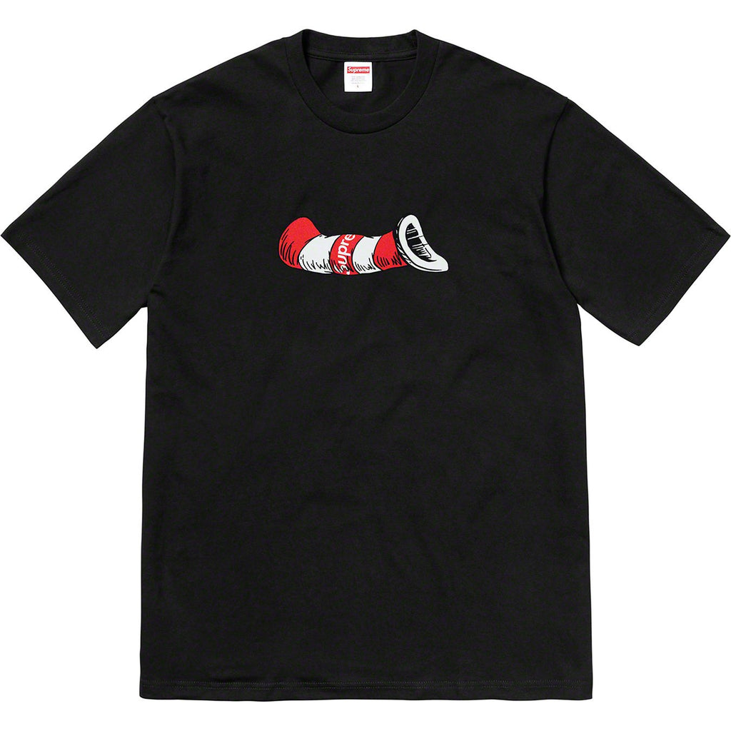 SUPREME/DR. SEUSS - CAT IN THE HAT TEE (BLACK) - CATBLK