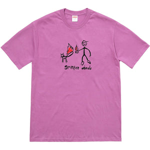 SUPREME/SPITFIRE - CAT TEE (LIGHT PURPLE) - CATPUR1