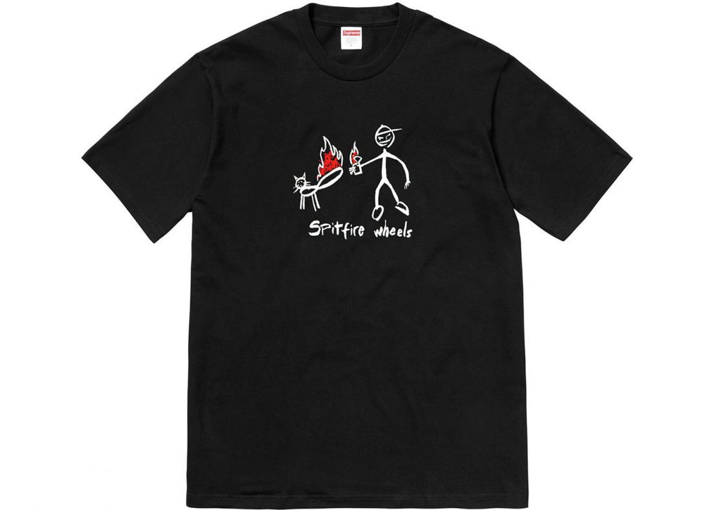 SUPREME/SPITFIRE - CAT TEE (BLACK) - CATT