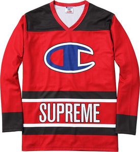 SUPREME/CHAMPION - HOCKEY JERSEY (RED) [USED] - CHAMP_ef446dcd-1942-4455-8220-8e3abbe295b9