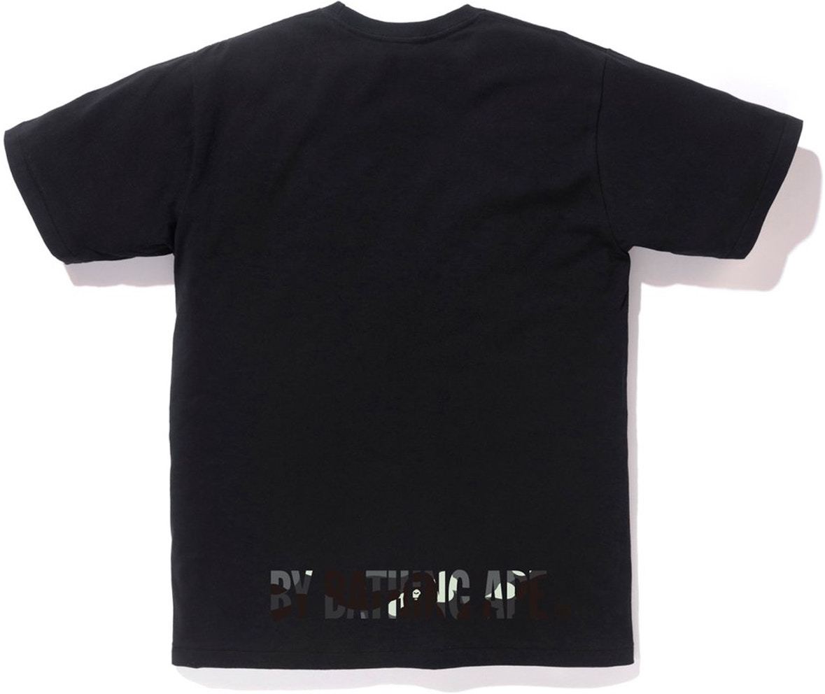 BAPE - CITY CAMO APE FACE ON BAPESTA TEE (BLACK/BLACK) - CI2