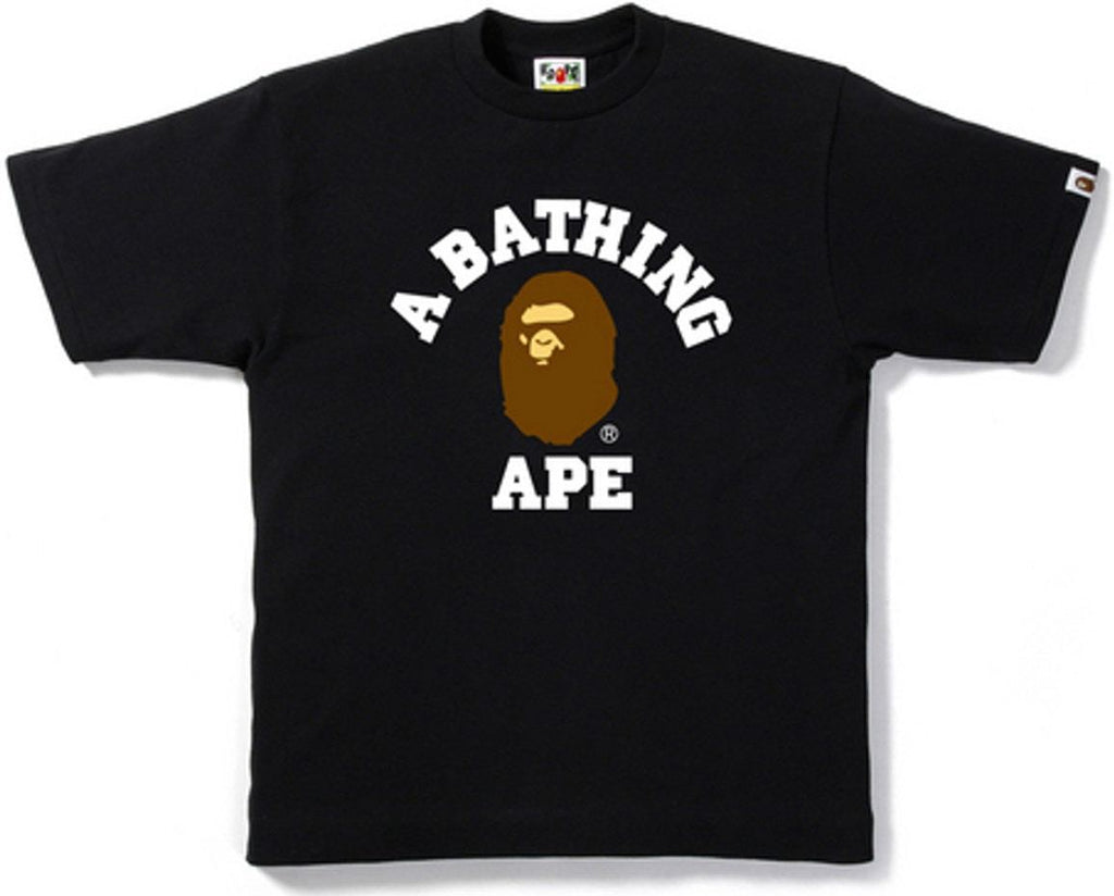 BAPE - COLLEGE TEE (BLACK) - COLLEGEBLK