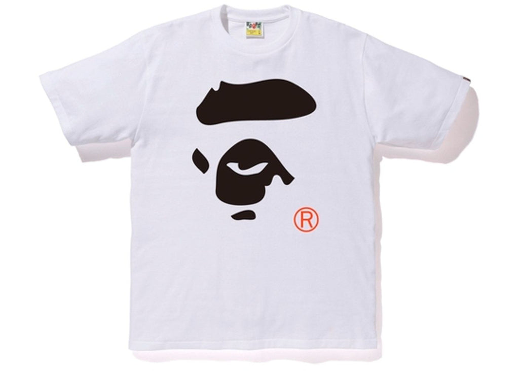 BAPE - COLORS APE FACE TEE (WHITE/BLACK) - COLORS1