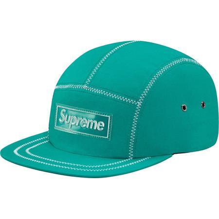 SUPREME - CONTRAST STITCH CAMP CAP (TEAL) - CONTRAST