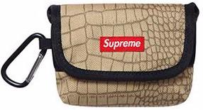 SUPREME - CROC CAMERA BAG (TAN) - CROC