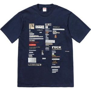 SUPREME - CUTOUTS TEE (NAVY) - CUTNAV