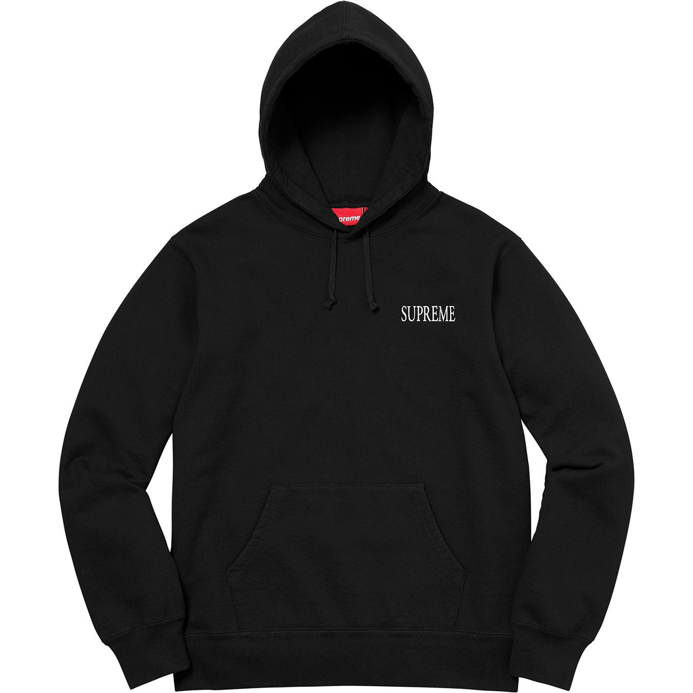 SUPREME - DECLINE HOODED SWEATSHIRT (BLACK) - DEC2