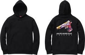 SUPREME/MENDINI - GUN HOODED SWEATSHIRT (BLACK) (USED) - DF