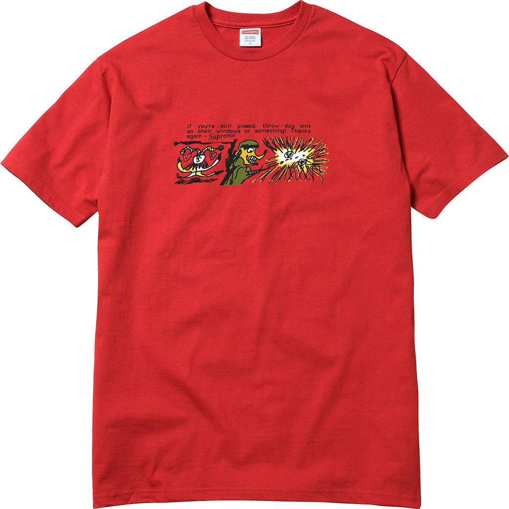 SUPREME - DOG SHIT TEE (RED) - DOGRED