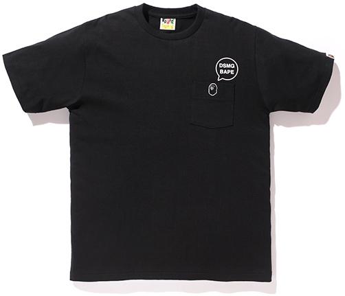 BAPE/DSM - ONE POINT EMBROIDERY APE HEAD TEE (BLACK) - DSMBLKT