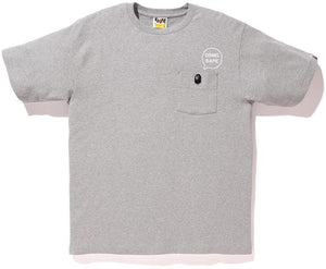 BAPE/DSM - ONE POINT EMBROIDERY APE HEAD TEE (GREY) - DSMGRYT