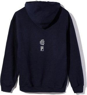 ANTI SOCIAL SOCIAL CLUB - ENOUGH OF YOU HOODED SWEATSHIRT (NAVY) - ENOUGHHOOD2