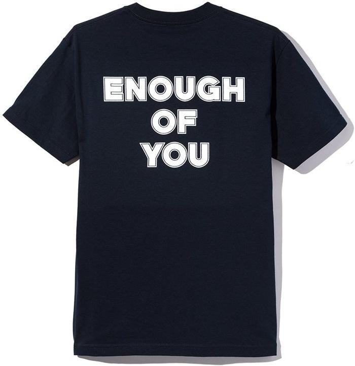 ANTI SOCIAL SOCIAL CLUB - ENOUGH OF YOU TEE (NAVY) - ENOUGHTEE