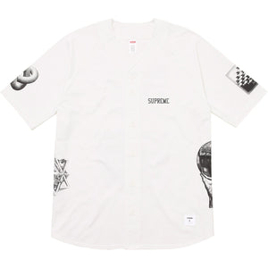 SUPREME/M.C. ESCHER - BASEBALL JERSEY (WHITE) - ES1