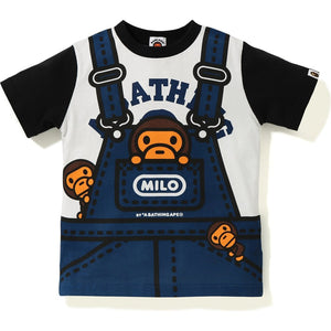 BAPE - BABY MILO FAKE OVERALLS TEE KIDS - FAKE_OVERALLS_TEE