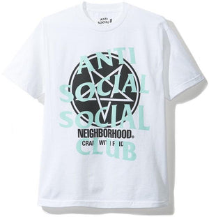 ANTI SOCIAL SOCIAL CLUB/NEIGHBORHOOD - FILTH FURY TEE (WHITE) - FILWHT1