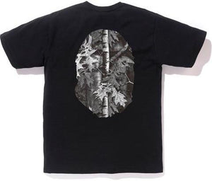 BAPE - FOREST CAMO BIG APE HEAD TEE (BLACK/BLACK) - FOR2