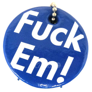 SUPREME - FUCK EM PUFFY KEYCHAIN (BLUE) - FUCKBLU1