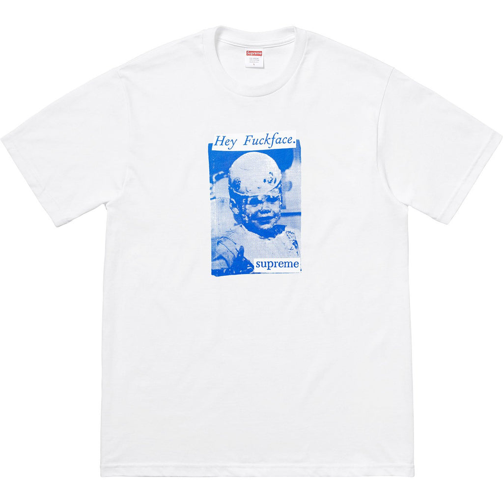 SUPREME - FUCK FACE TEE (WHITE) - FUCKWHT