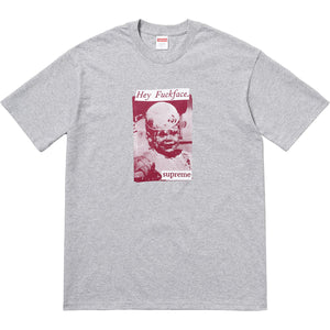 SUPREME - FUCK FACE TEE (HEATHER GREY) - FUGRY